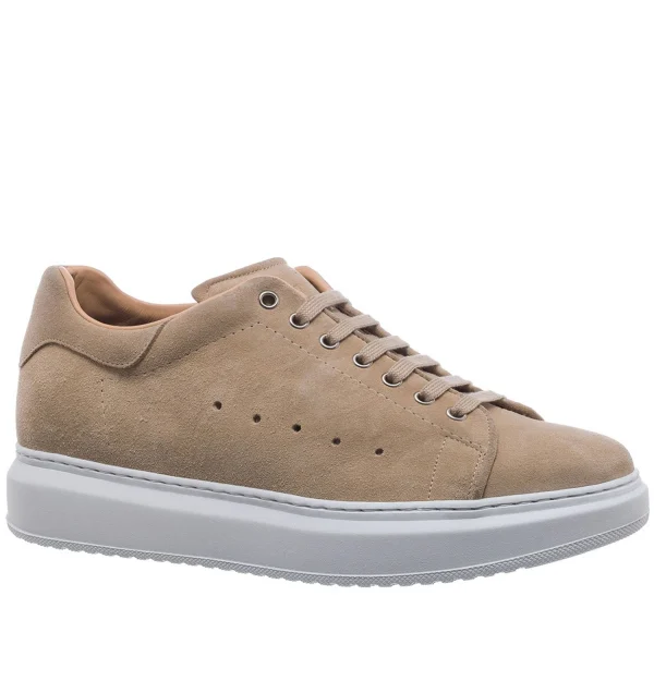 Valletta - Elevator Sneakers in Suede Leather from 2.4 to 3.1 inches