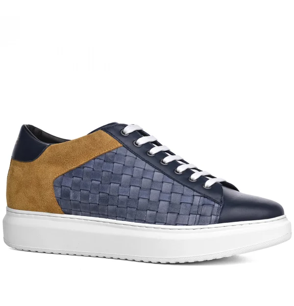 Zaragoza - Elevator Sneakers in Mix of leathers from 2.4 to 3.1 inches