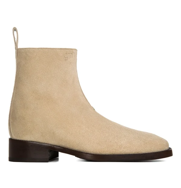 BELLEVUE - Elevator Boots in Suede Leather from 2.4 to 4 inches