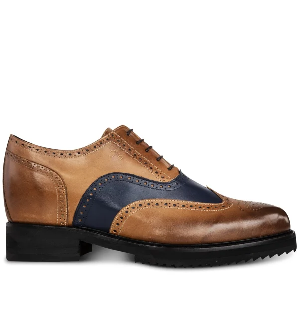 Giacarta - Elevator Dress Shoes in Mix of Leather up to 5 inches