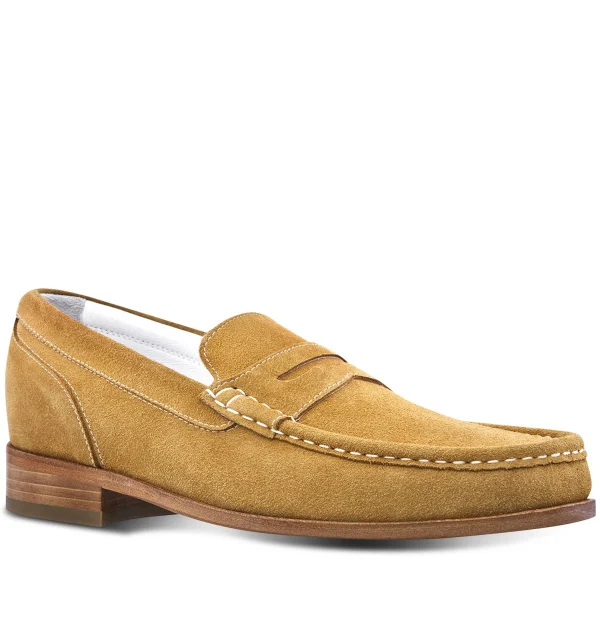 Natal - Elevator Loafers in Suede Leather up to 2.6 inches