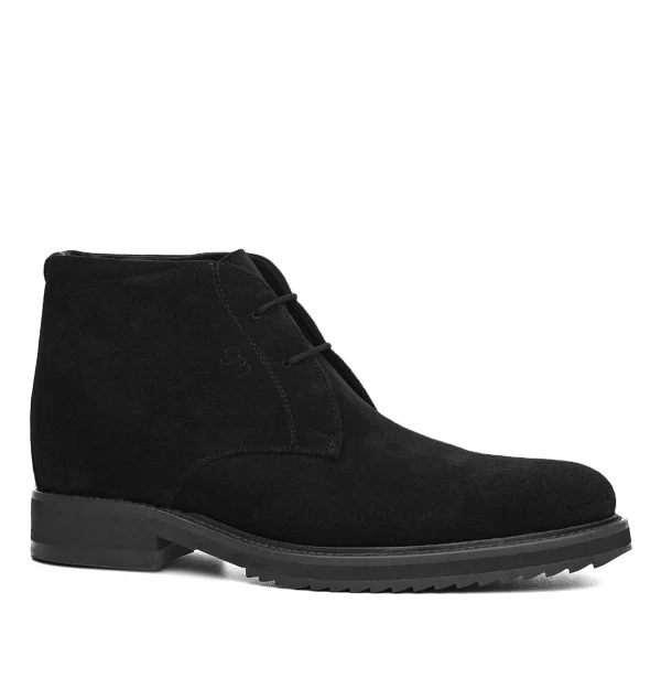 Preston - Elevator Boots in Suede Leather from 2.4 to 3.1 inches