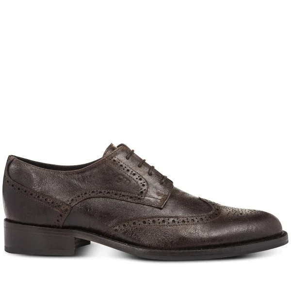 Via Manzoni - Elevator Shoes in Full Grain Leather from 2.4 to 3.1 inches