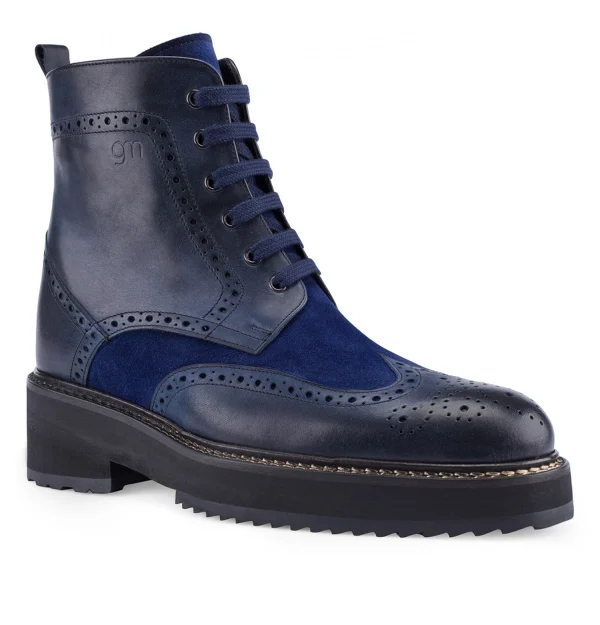 Ocean Drive - Elevator Boots in Full Grain Leather from 4 to 6 inches