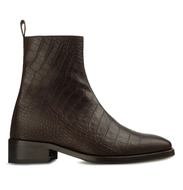 Flers - Elevator Boots in Full Grain Leather from 2.4 to 4 inches