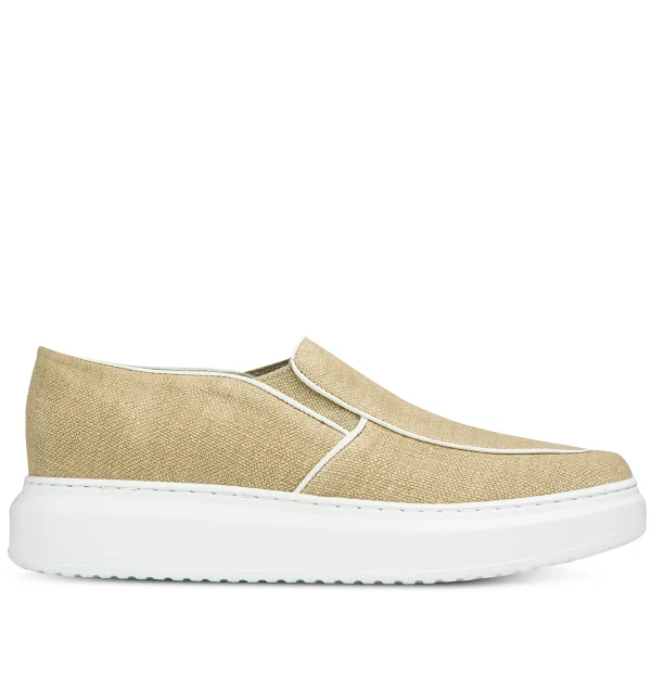 Namu - Elevator Slip-Ons in Leather/fabric mix up to 2.4 inches