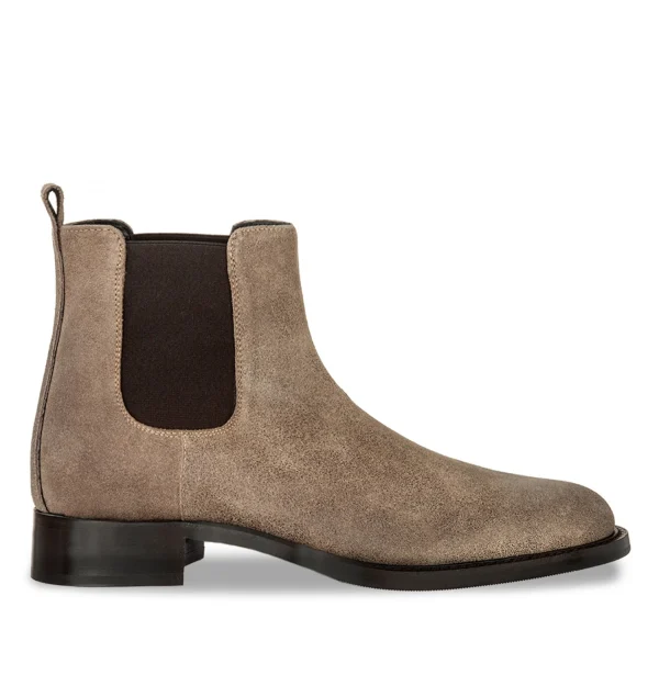 Wigan - Elevator Boots in Suede Leather from 2.4 to 4 inches