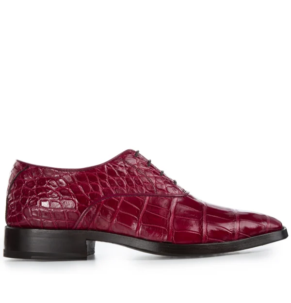 Andretta - Elevator Shoes in crocodile Leather from 2.4 to 3.1 inches