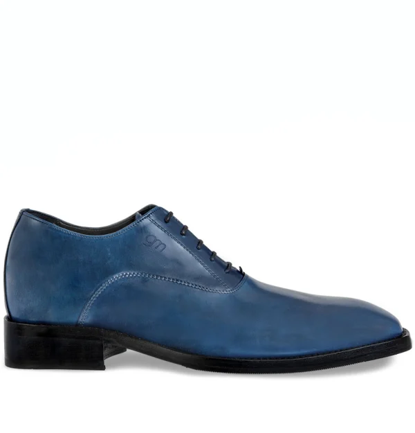 Torre Velasca - Elevator Shoes in Shell cordovan Leather from 2.4 to 3.1 inches