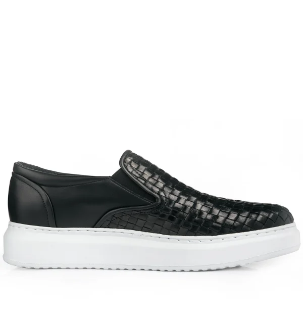 Yosemite - Elevator Slip-Ons in Mix of leathers up to 6 cm