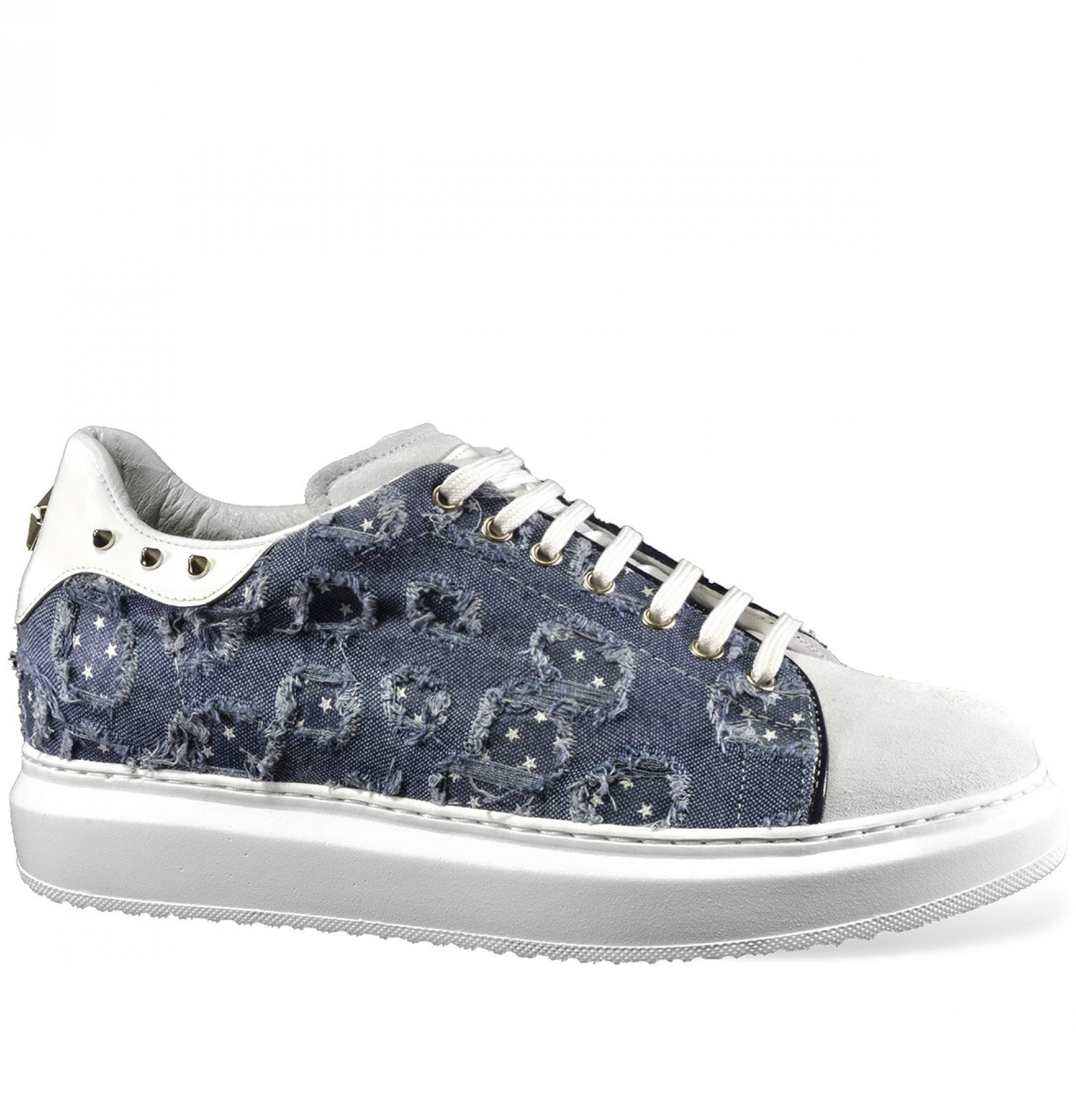 Star City - Elevator Sneakers in Mix of leathers from 2.4 to 3.1 inches