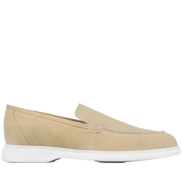 Downey - Elevator Loafers in Leather/fabric mix up to 2.75 inches