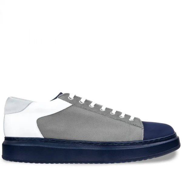 Hydra - Elevator Sneakers in Leather/Fabric from 2.4 to 3.1 inches