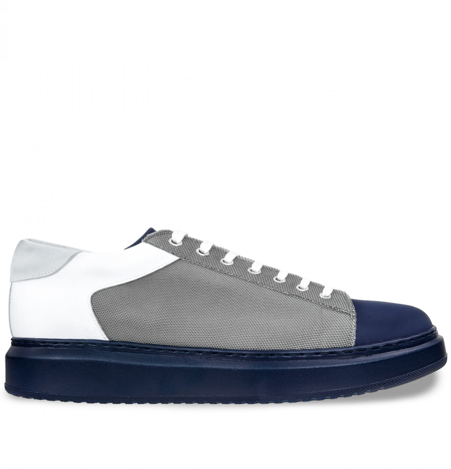 Hydra - Elevator Sneakers in Leather/Fabric from 2.4 to 3.1 inches