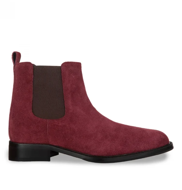 Kinshasa - Elevator Boots in Suede Leather from 2.4 to 4 inches