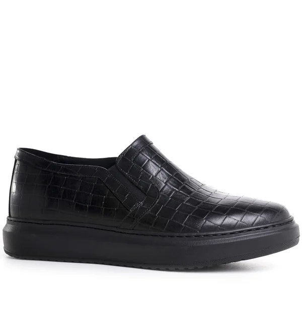 Gibraltar - Elevator Slip-Ons in Woven Print Leather up to 2.6 inches