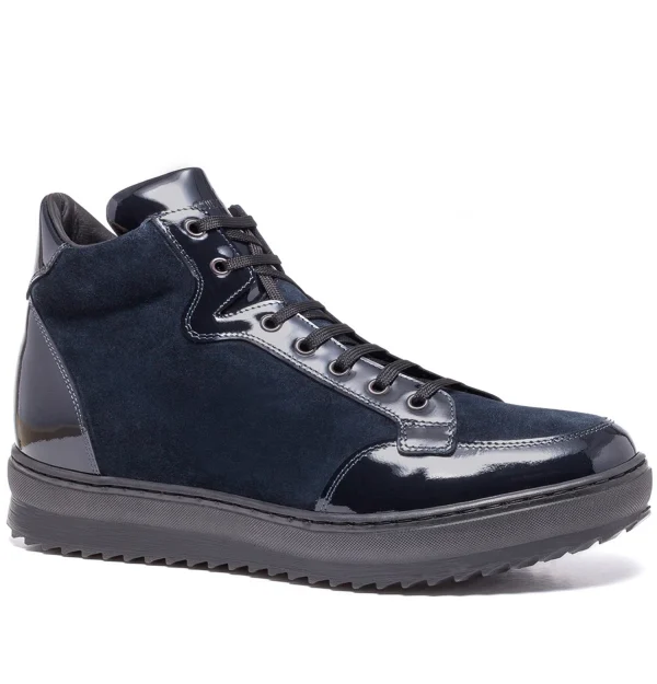 Daytona - Elevator Sneakers in Mix of leathers from 2.4 to 4 inches