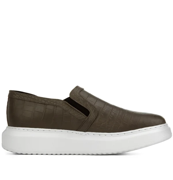 Bournemouth - Elevator Sneakers in Full Grain Leather from 2.4 to 3.1 inches