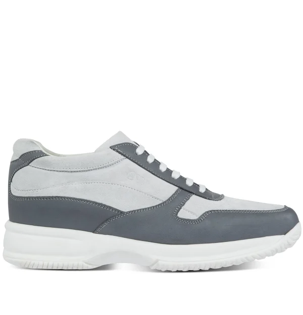 Bolgheri - Elevator Sneakers in mix of leathers from 2.4 to 4 inches