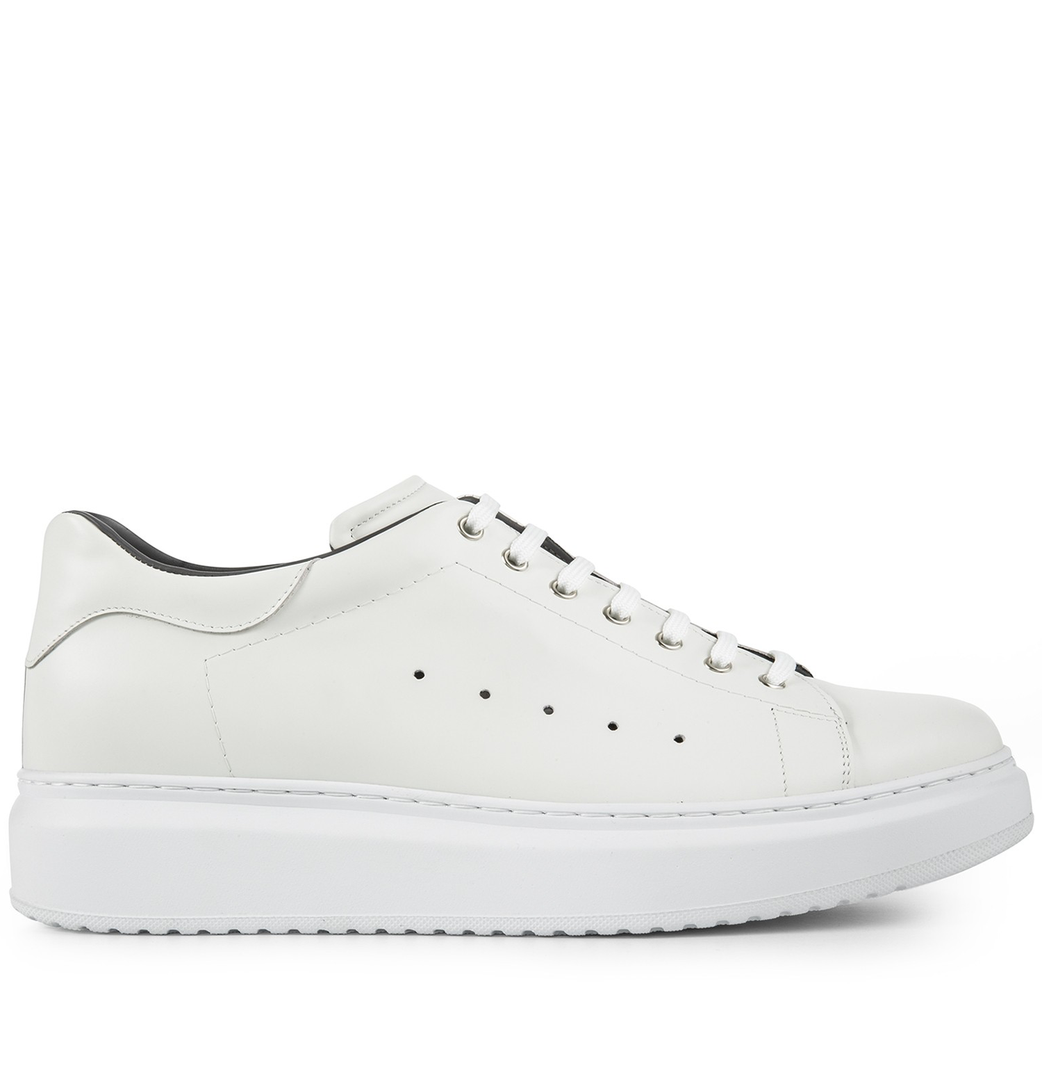 Acquaviva - Elevator Sneakers in Full Grain Leather from 2.4 to 3.1 inches
