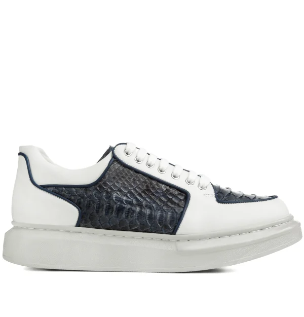 Parabiago - Elevator Sneakers in mix of leathers from 2.4 to 4 inches
