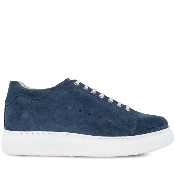 Baku - Elevator Sneakers in Suede Leather up to 6 cm