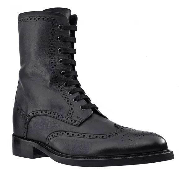 Jessica W - Elevator Boots in Full Grain Leather from 2.4 to 4 inches