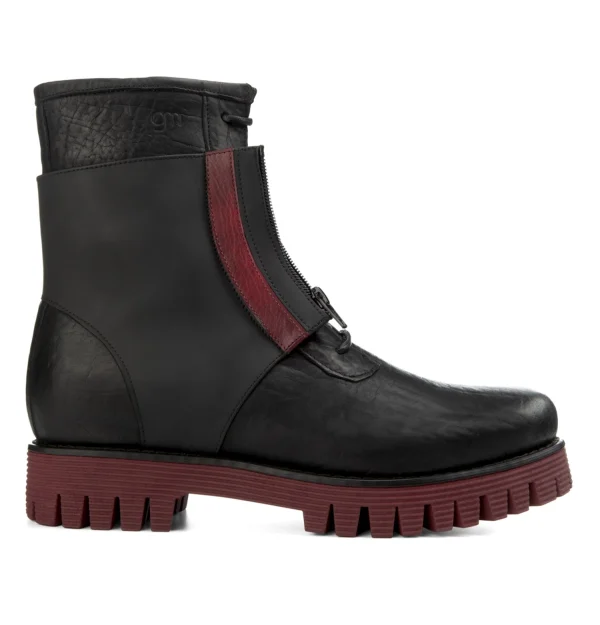 Linz - Elevator Boots in Full Grain Mix of leathers from 2.4 to 4 inches