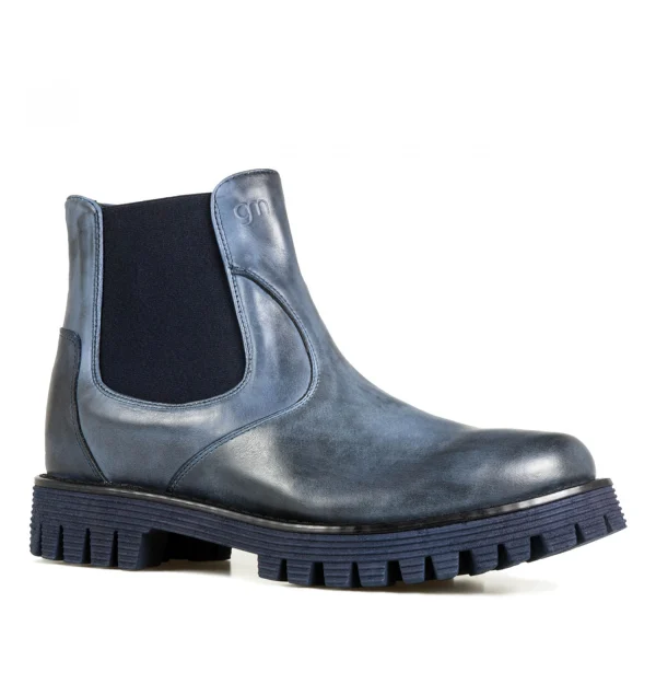 Bastogne - Elevator Boots in Full Grain Leather from 2.4 to 4 inches