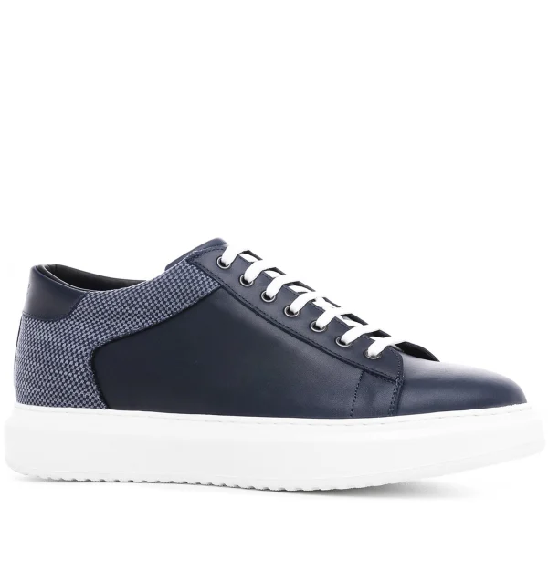 Stuart - Elevator Sneakers in Leather from 2.4 to 3.1 inches