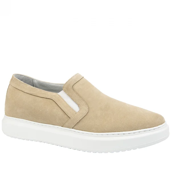 Sullivan's Island - Elevator Slip-Ons in Suede Leather up to 6 cm