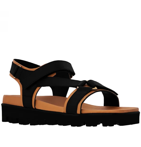 Bora Bora - Elevator Sandals in Full Grain Leather up to 2 inches