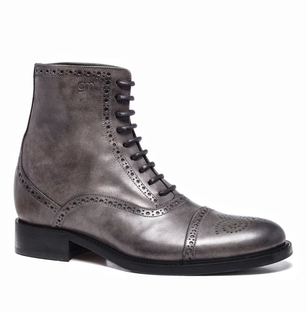 Brickell - Elevator Boots in Hand Buffered Leather from 2.4 to 4 inches