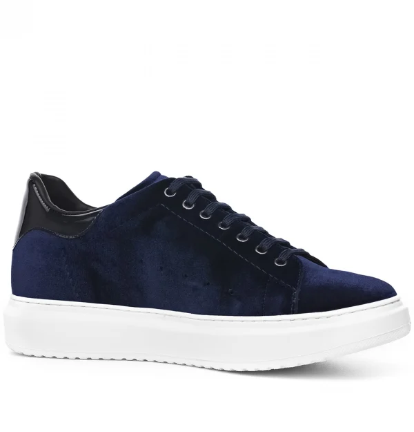 Loire - Elevator Sneakers in Leather/fabric mix from 2.4 to 3.1 inches