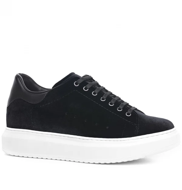 Seine - Elevator Sneakers in Leather/fabric mix from 2.4 to 3.1 inches