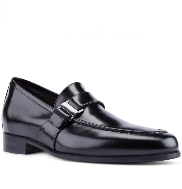 Sunset Boulevard - Elevator Loafers in Brushed leather up to 6 cm