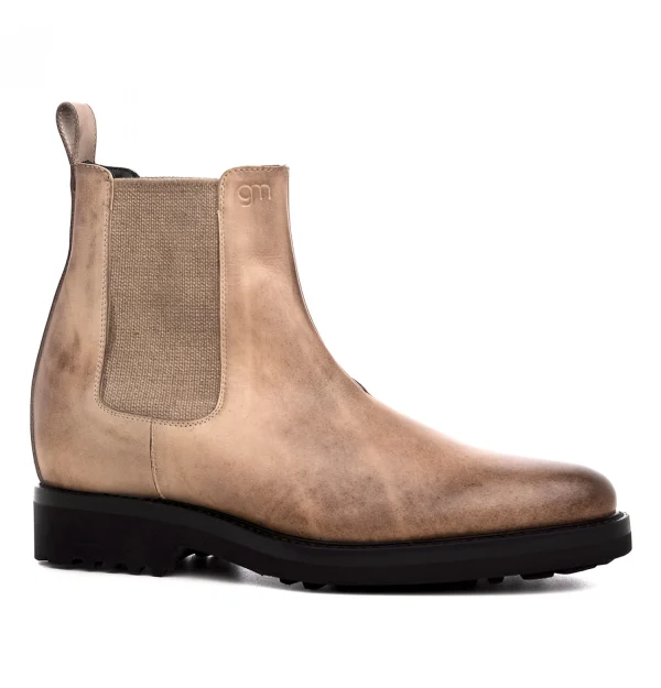 Danube - Elevator Boots in Full Grain Leather from 2.4 to 3.1 inches