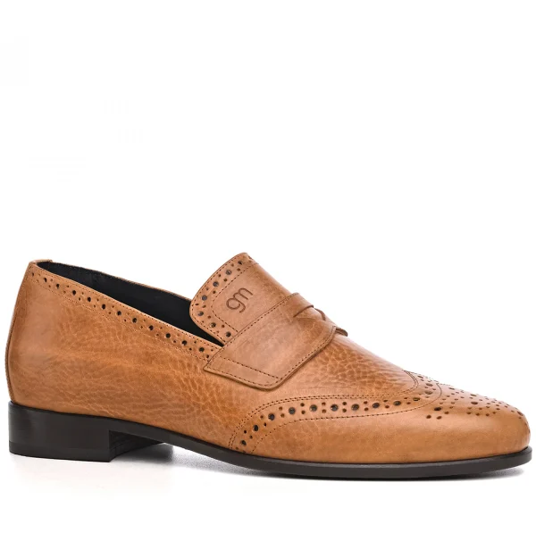 Salerno - Elevator Loafers in Tuscany vegetable Leather up to 2.6 inches