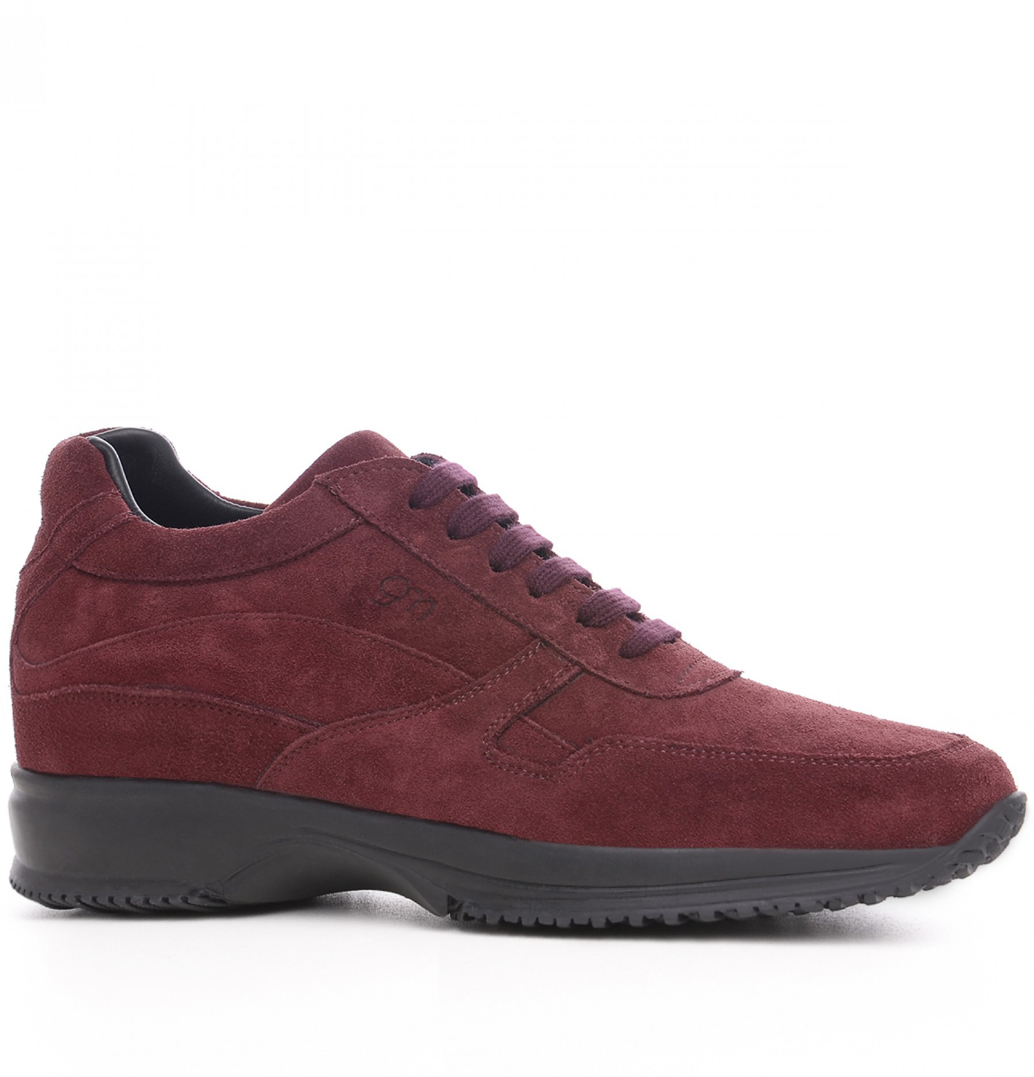 Trapani - Elevator Sneakers in Suede Leather from 2.4 to 4 inches