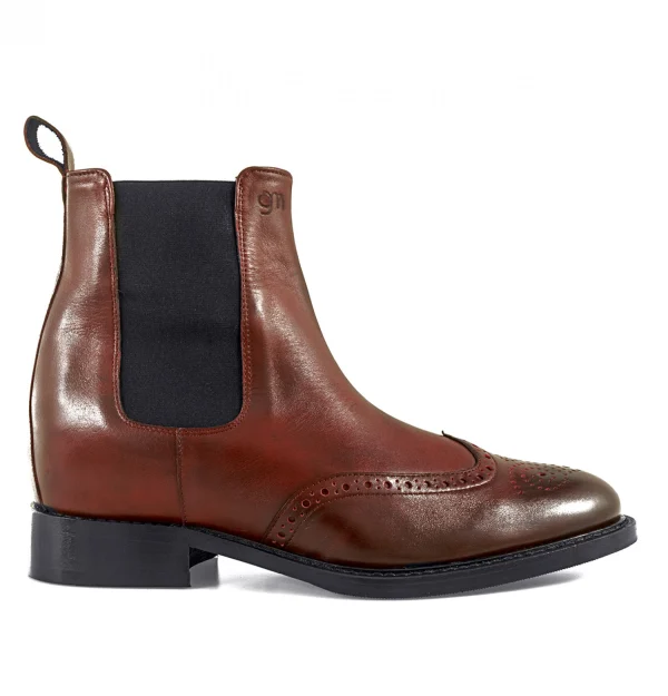 Tucson - Elevator Chelsea Boots in Hand Buffered Leather from 2.4 to 3.1 inches