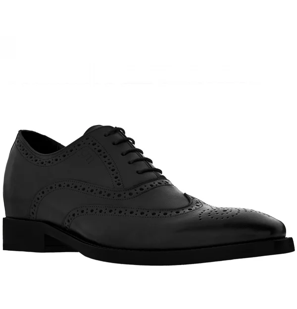 USA - Elevator Shoes in Full Grain Leather from 2.4 to 3.1 inches