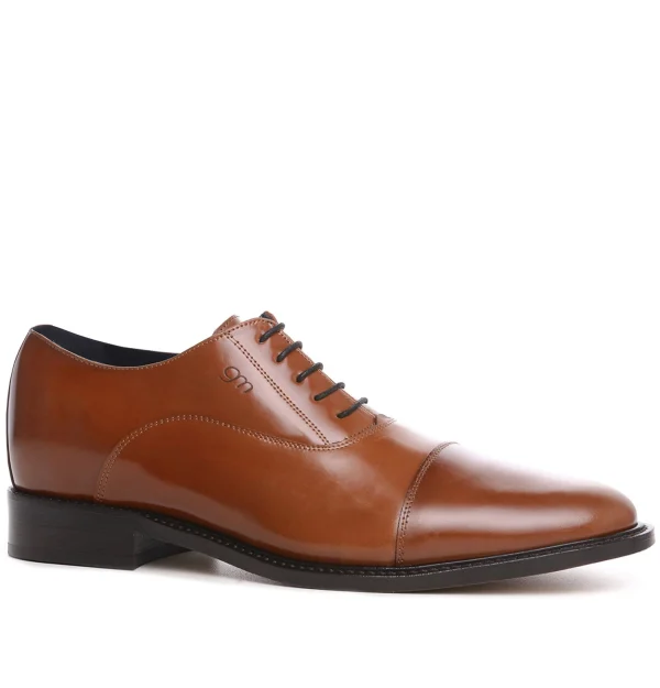 Varese - Elevator Shoes in Shell cordovan Leather from 2.4 to 3.1 inches