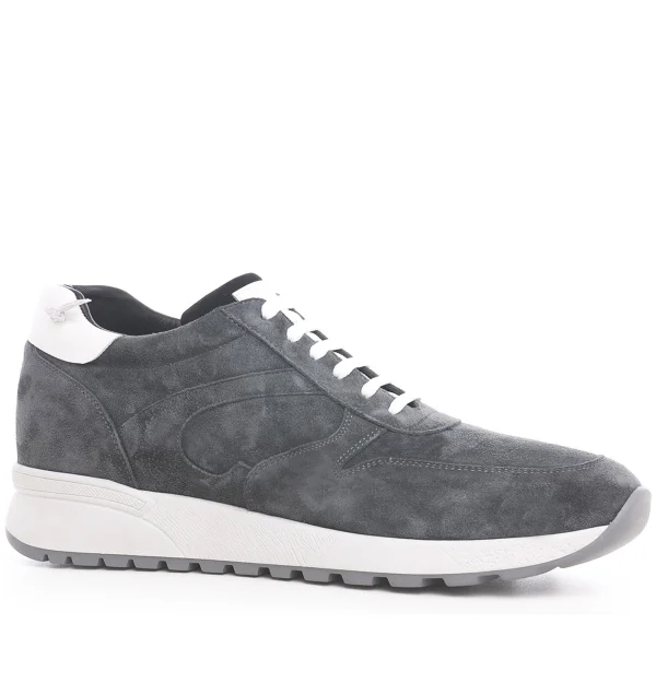 Vermont - Elevator Sneakers in Leather from 2.4 to 3.1 inches