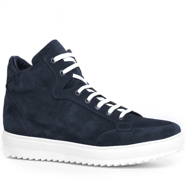 Wyoming - Elevator Sneakers in Suede Leather from 2.4 to 4 inches